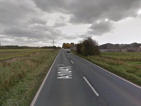 Two motorbikes were involved in a collision on the A1041 at Barlow Common, near Selby. Picture: Google