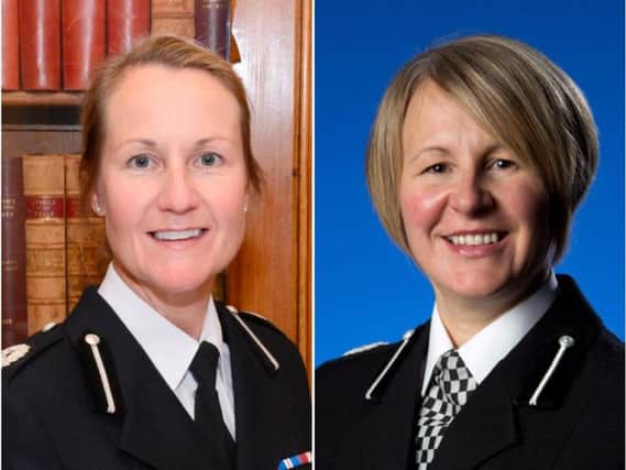 Newly appointed assistant chief constables Angela Wiliams and Catherine Hankinson.