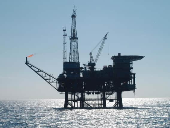 An oil platform
