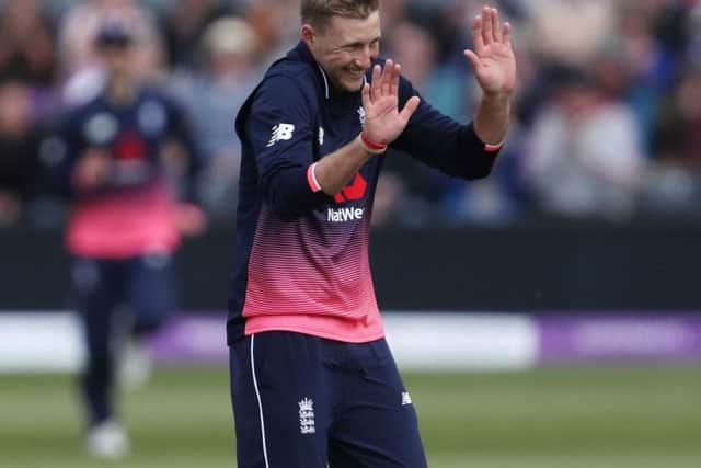 Joe Root got in on the act with a wicket as Ireland collapsed to a meagre 126 (Photo: PA)