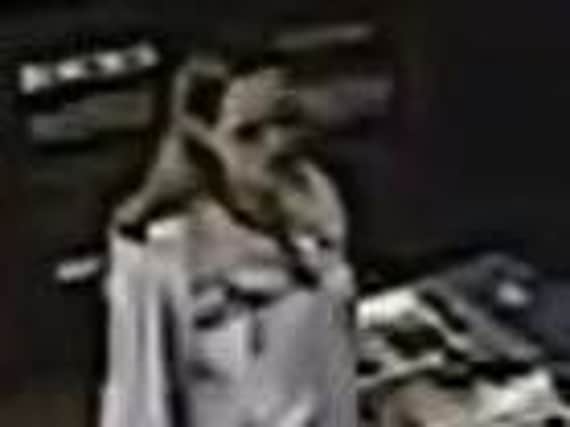 A CCTV image of the woman police are trying to trace.