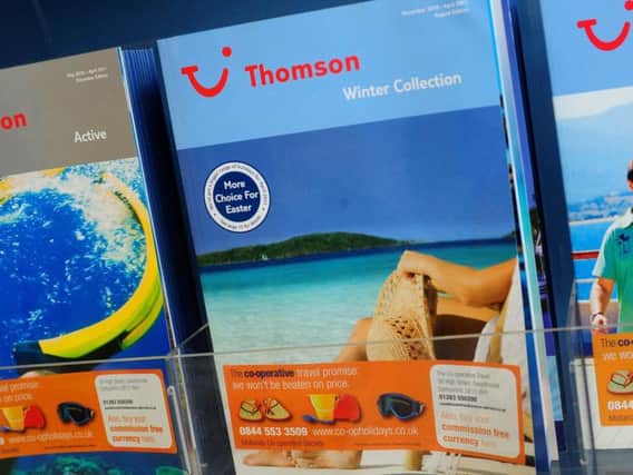 Thomson holiday brochures, as British travellers should prepare to shell out more for holidays booked through Thomson owner Tui, which is set to pass rising costs onto customers following the pound's collapse. PA