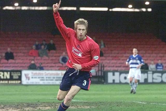 Potter scored for York City in the FA Cup second round against Reading in 2001