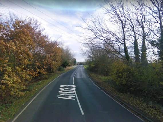 The A1033 near Withernsea. Image: Google