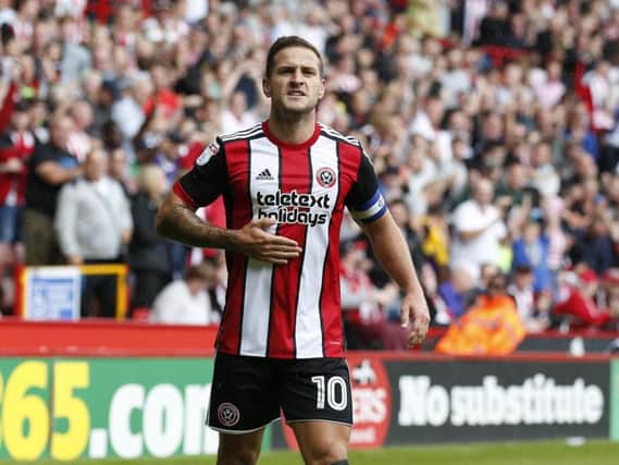 Billy Sharp celebrates his goal on the 17th minute (Photo: Sportimage)
