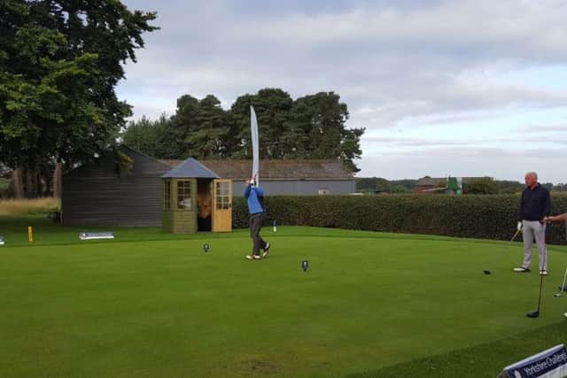 Players at the first at Ganton on day one of the Yorkshire Challenge.