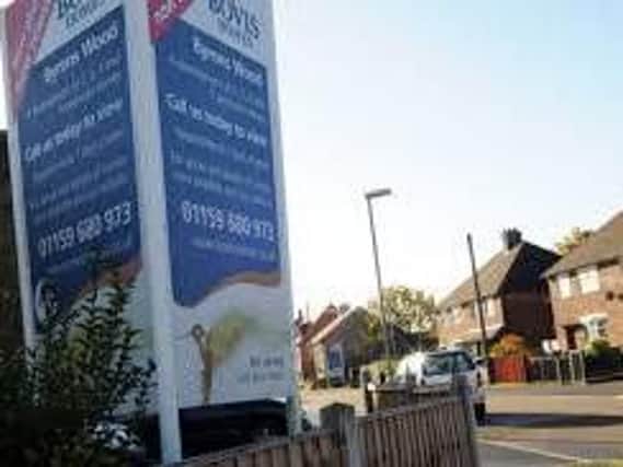 Bovis Homes sign advertising new homes
