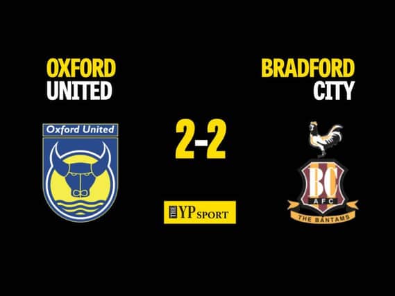 Oxford United 2 Bradford City 2