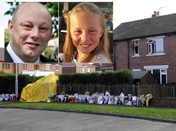 Andrew Broadhead and his daughter, Kiera, died in a house fire at their home on Ash Crescent, Stanley, Wakefield