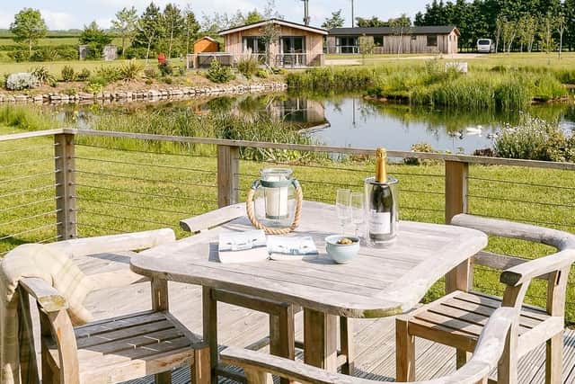 The lodges are placed to make the most of the surrounding views