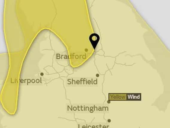 The Met Office has issued warnings for wind and rain across Yorkshire.