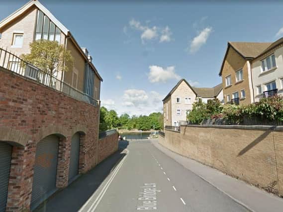 The attempted robbery took place in Blue Bridge Lane, York. Picture: Google