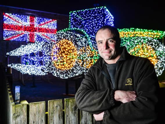Andrew Wilkinson, 33,made the tribute in memory of his father who died in 2006