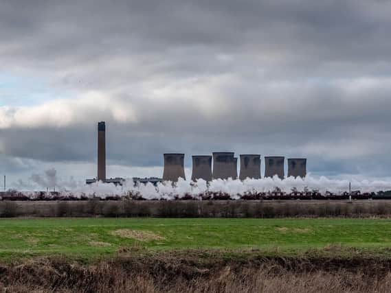 The Scotsman passes Eggborough power station