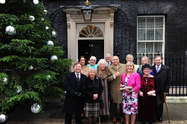 Guests at a Christmas Party co-hosted by the Yorkshire Post at Downing Street in 2015.