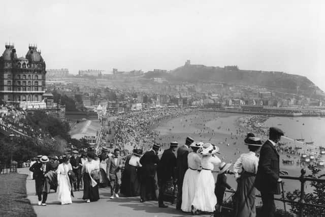 A view of Scarborough from the esplanade.