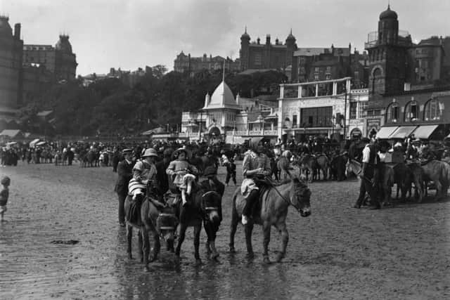 Donkey rides on the sands.