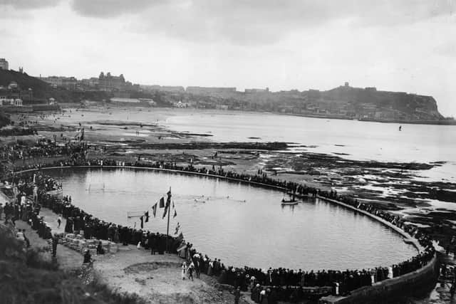 The bathing pool at the South Cliff.