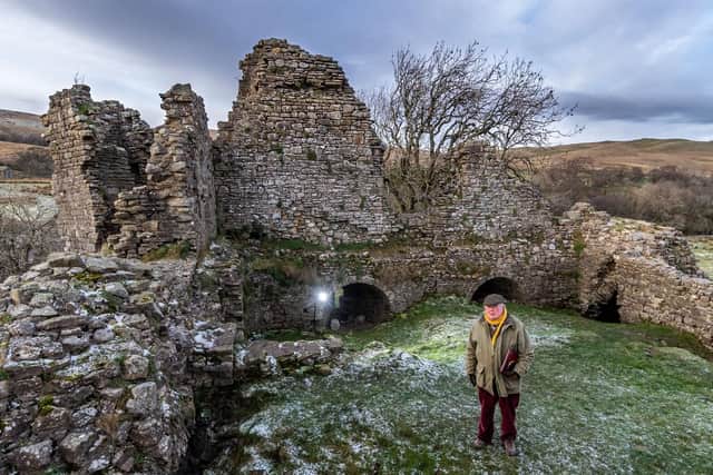 John Bucknall, the current owner, standing in what was once the Great Hall