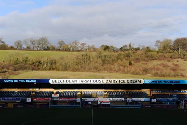 Recorded at Loakes Park in 1950 for an FA Amateur Cup fourth round clash with St Albans City.
