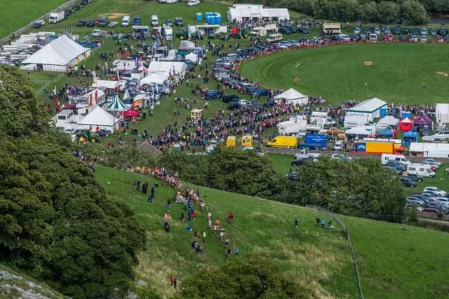 Kilnsey Show, pictured, has been held in the Yorkshire Dales since 1897. Picture by James Hardisty.