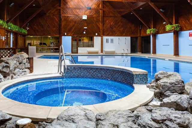 Swimming pool at the Macdonald Spey Valley resort