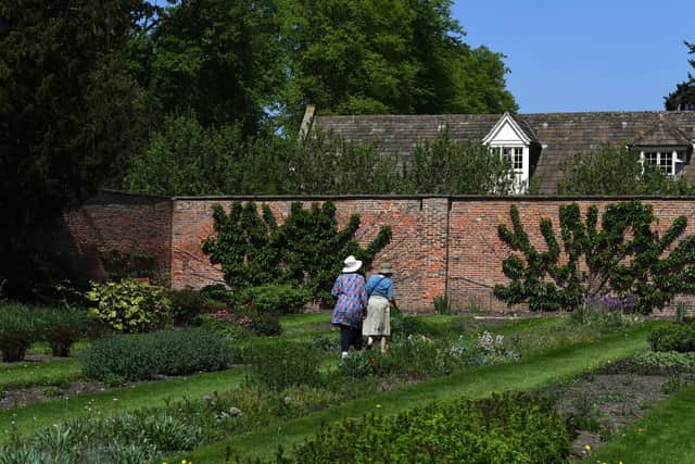 The walled garden at Kiplin has been restored in the past decade
