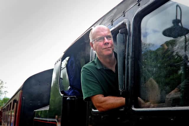 Mike Floate is a volunteer in the sheds who now tends to the engines he watched on the mainlines as a young trainspotter