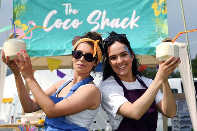 Bryony Cooper and Brydie Lund, from Coco Shack, at the first Ilkley Food Festival.