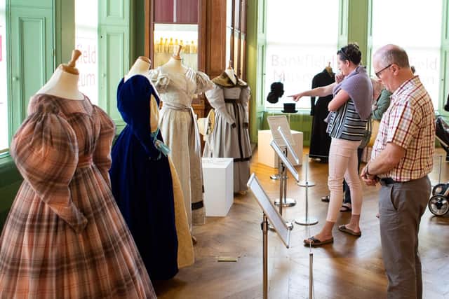 The Gentleman Jack costume exhibition opened at the Bankfield Museum in Halifax today