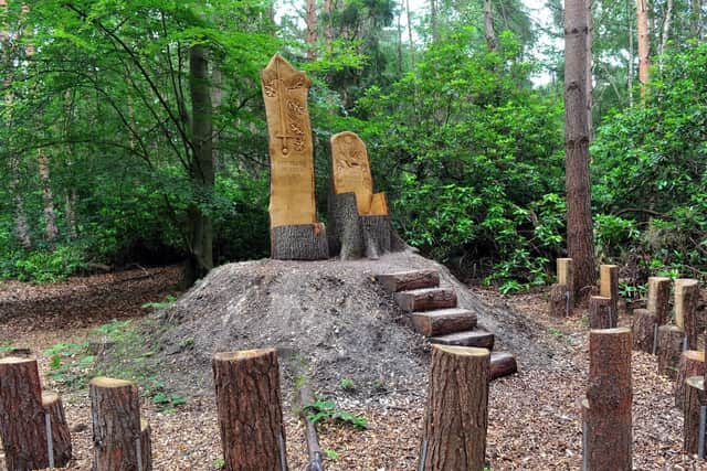 The elven thrones in Buttercrambe Wood
