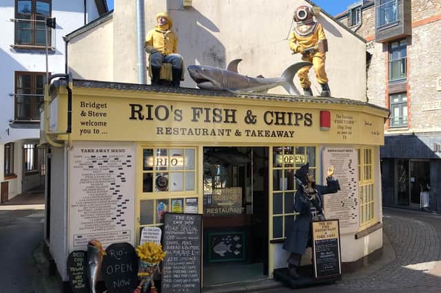 The famous Rio's fish and chips is up for sale