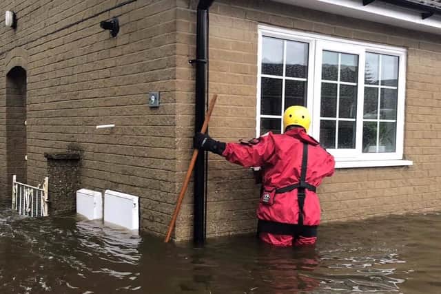 Charlie Pasiut's home in Leyburn, North Yorkshire, was destroyed by floods on Tuesday