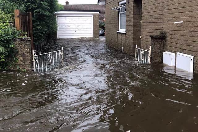 Charlie Pasiut's home in Leyburn, North Yorkshire, was destroyed by floods on Tuesday