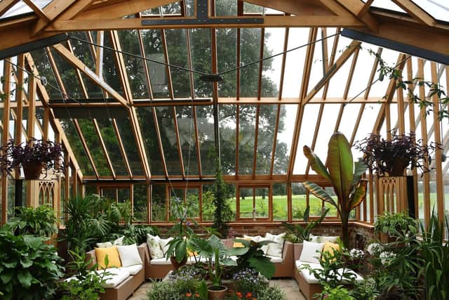 A new glasshouse has been added to the gardens