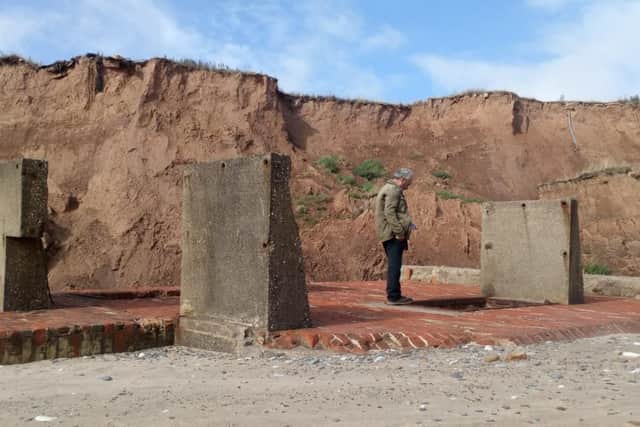 For years it was an East Yorkshire landmark - now it has fallen victim to coastal erosion