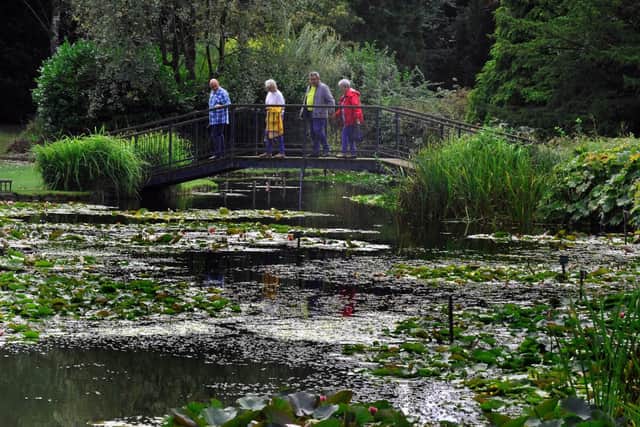 Visitors admire Burnby's nationally significant water lilies
