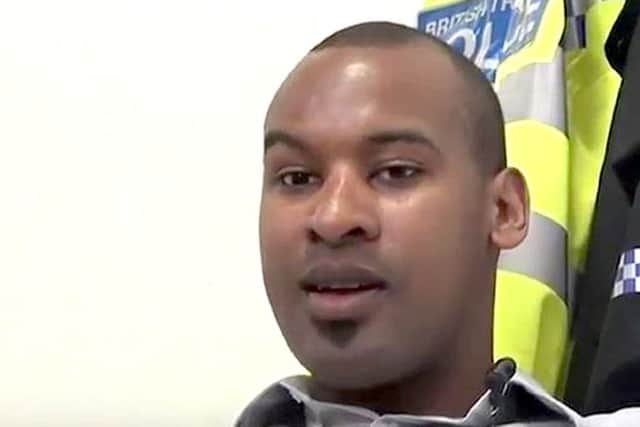 British Transport Police officer, Wayne Marques, was left critically injured after confronting terrorists in London a year ago.