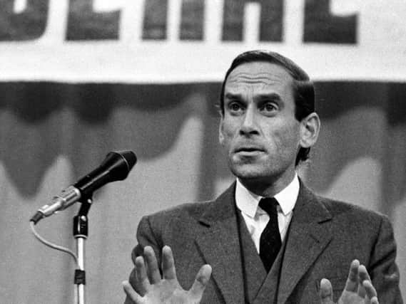 The Liberal leader at the Liberal Party Conference in Scarborough 1971.