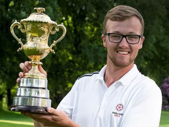 Wath's Nick Poppleton with the Brabazon Trophy (Picture: Leaderboard Photography).
