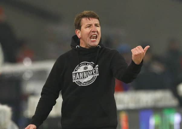 NEW BOSS: Coach Daniel Stendel, while in charge at Hannover, from where he was sacked in March 2017. Picture: Joachim Sielski/Bongarts/Getty Images