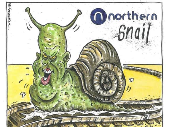 Yorkshire Post cartoonist Graeme Bandeira takes on the Northern rail chaos and Transport Secretary Chris Grayling