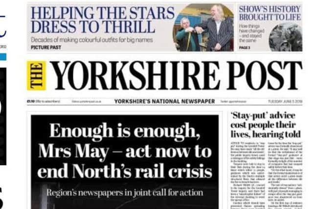 Newspapers across Yorkshire and Lancashire have united in a day of action