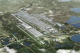An artist's impression of the third runway at Heathrow