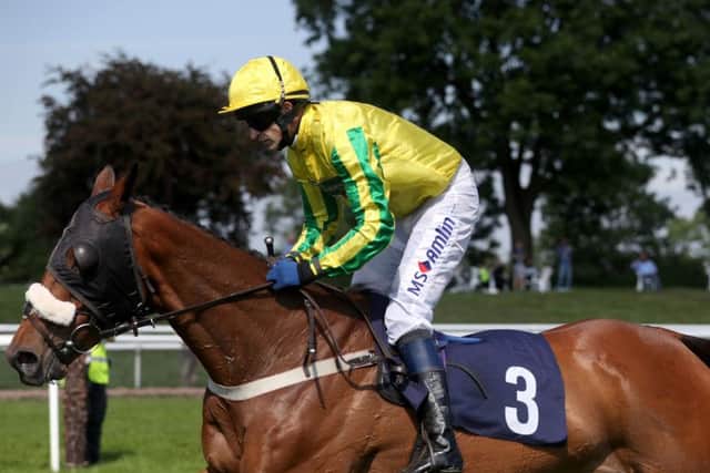 Manhattan Spring ridden by Andrew Thornton in action during The Mercia Power Response Novices Hurdle at Uttoxeter Racecourse, at his final meeting (Picture: Simon Cooper/PA Wire)