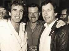 Peter Stringfellow, right, with Barry Northall, left.