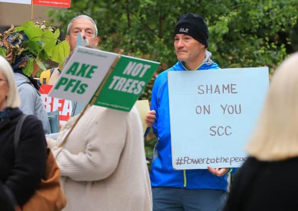 There have been ongoing protests against tree-felling in Sheffield.