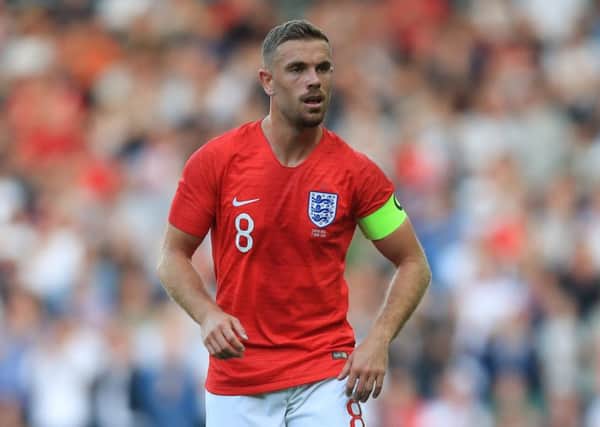 Jordan Henderson of England during the International Friendly match between England and Costa Rica at Elland Road. (Picture: Marc Atkins/Offside/Getty Images)
