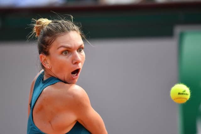 Simona Halep hits a backhand on her way to a French Open title victory against Sloane Stephens. Picture: Mustafa Yalcin/Getty Images