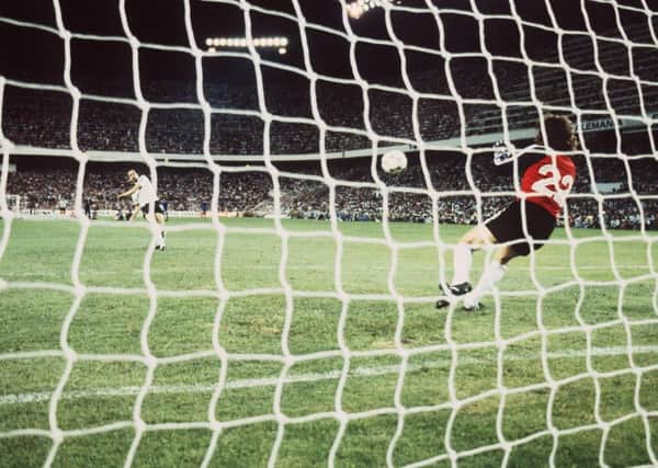 Saved: Uli Stielike sees his shootout penalty saved by Jean-Luc Ettori in the 1982 World Cup. Picture: Sven Simon / Icon Sport via Getty Images